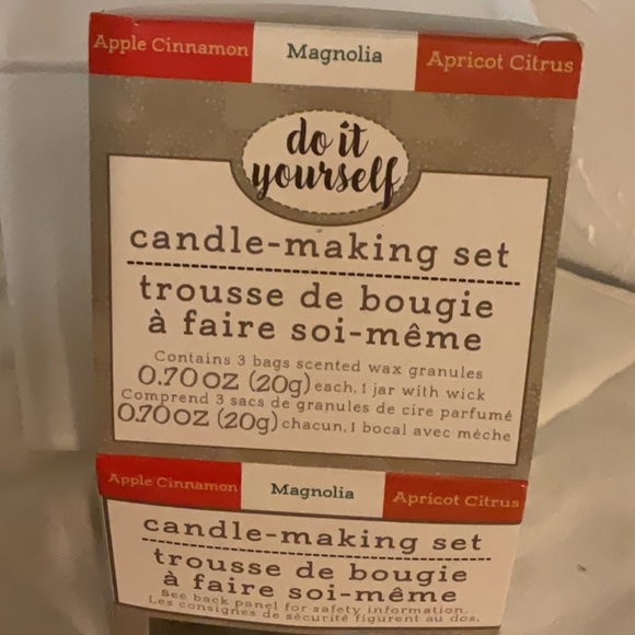 DIY Candle-Making Set - Apple Cinnamon Magnolia & Apricot Citrus, NIB - Picture 4 of 5